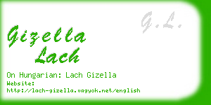 gizella lach business card